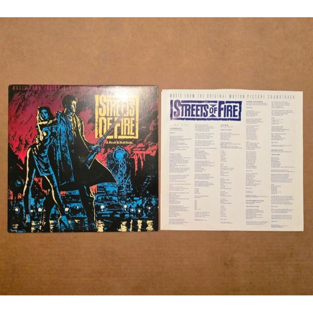 Streets of Fire soundtrack vinyl record